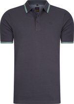 Mario Russo Polo shirt Edward - Polo Shirt Heren - Poloshirts heren - Katoen - Antraciet