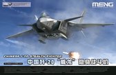 1:48 MENG LS002 Chinese J-20 Stealth Fighter Plane Plastic Modelbouwpakket