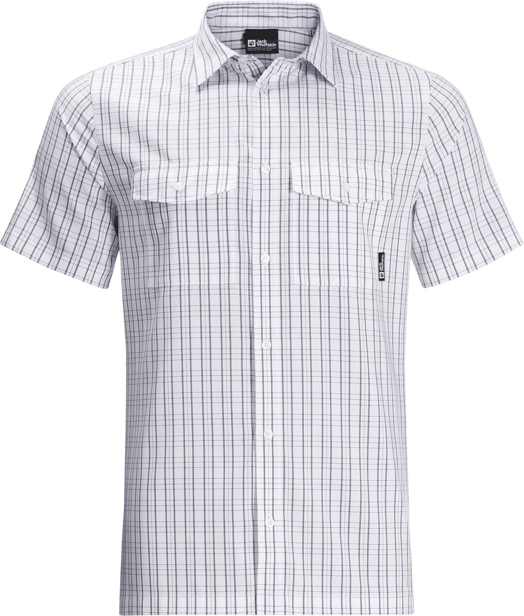 Jack Wolfskin THOMPSON SHIRT MEN Heren Outdoorshirt rush Wit