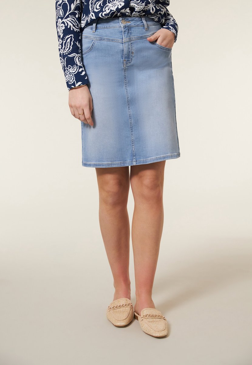 Miss Etam dames Rok denim blauw Regulier bol