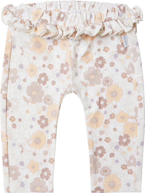 Noppies Girls Pants Colfax slim fit allover print Meisjes Broek - Whitecap Gray - Maat 92