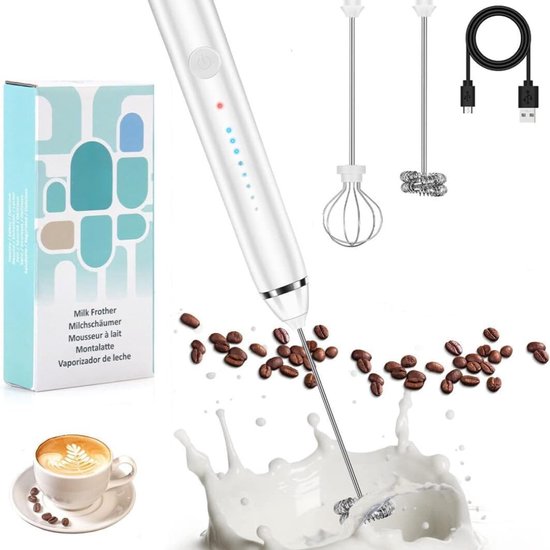 Morpilot Milchaufschäumer Elektrisch, 130-600ml 550W, 4 in 1 Milchschäumer für Heißer