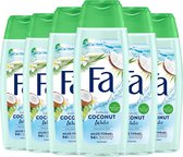 Fa Douchegel - Coconut Water - Voordeelverpakking 6 x 250 ml