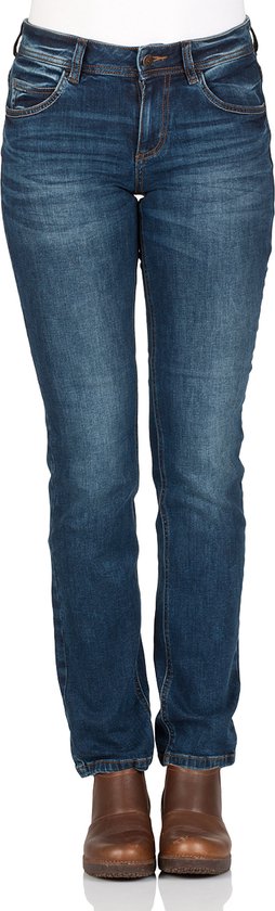TOM TAILOR Straight Jeans - Dames - Mid Stone Wash Denim - W27 X L30