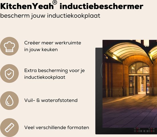 KitchenYeah® Inductie beschermer 76x51.5 cm - Teckel voor gebouw in Duitsland - Kookplaataccessoires - Afdekplaat voor kookplaat - Inductiebeschermer - Inductiemat - Inductieplaat mat