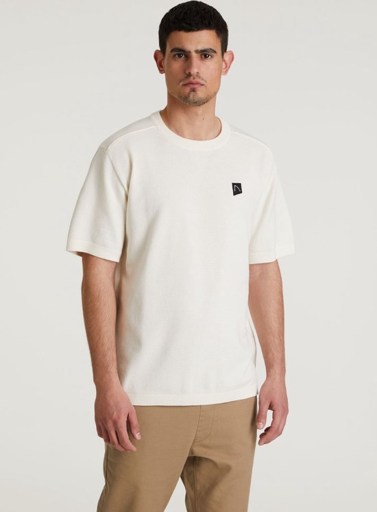 Chasin' T-shirt Eenvoudig T-shirt Basal Loose Off-White Maat L