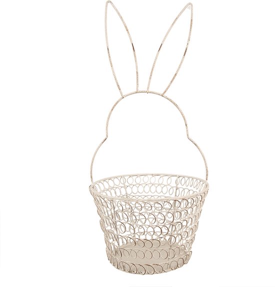 Trendy Opbergmand met Kwastjes | 40x35 cm | Bruin Katoen