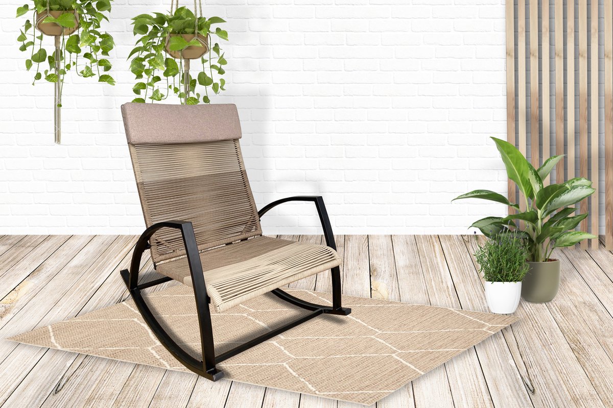 Sens-Line Sophie outdoor rocking chair - sand