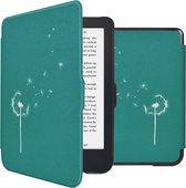 iMoshion Ereader Cover / Hoesje Geschikt voor Kobo Clara 2E / Tolino Shine 4 - iMoshion Design Sleepcover Bookcase zonder stand - Green Dandelion