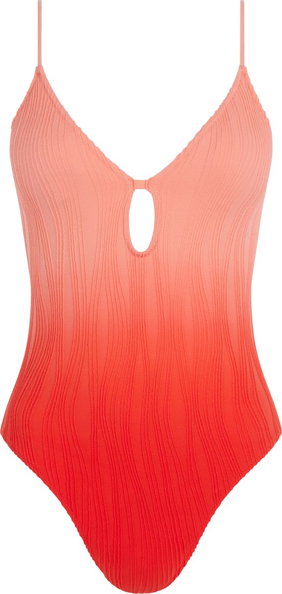 Chantelle One size fits all - badpak met een diepe bh zonder beugel en met uitneembare cups Oranje