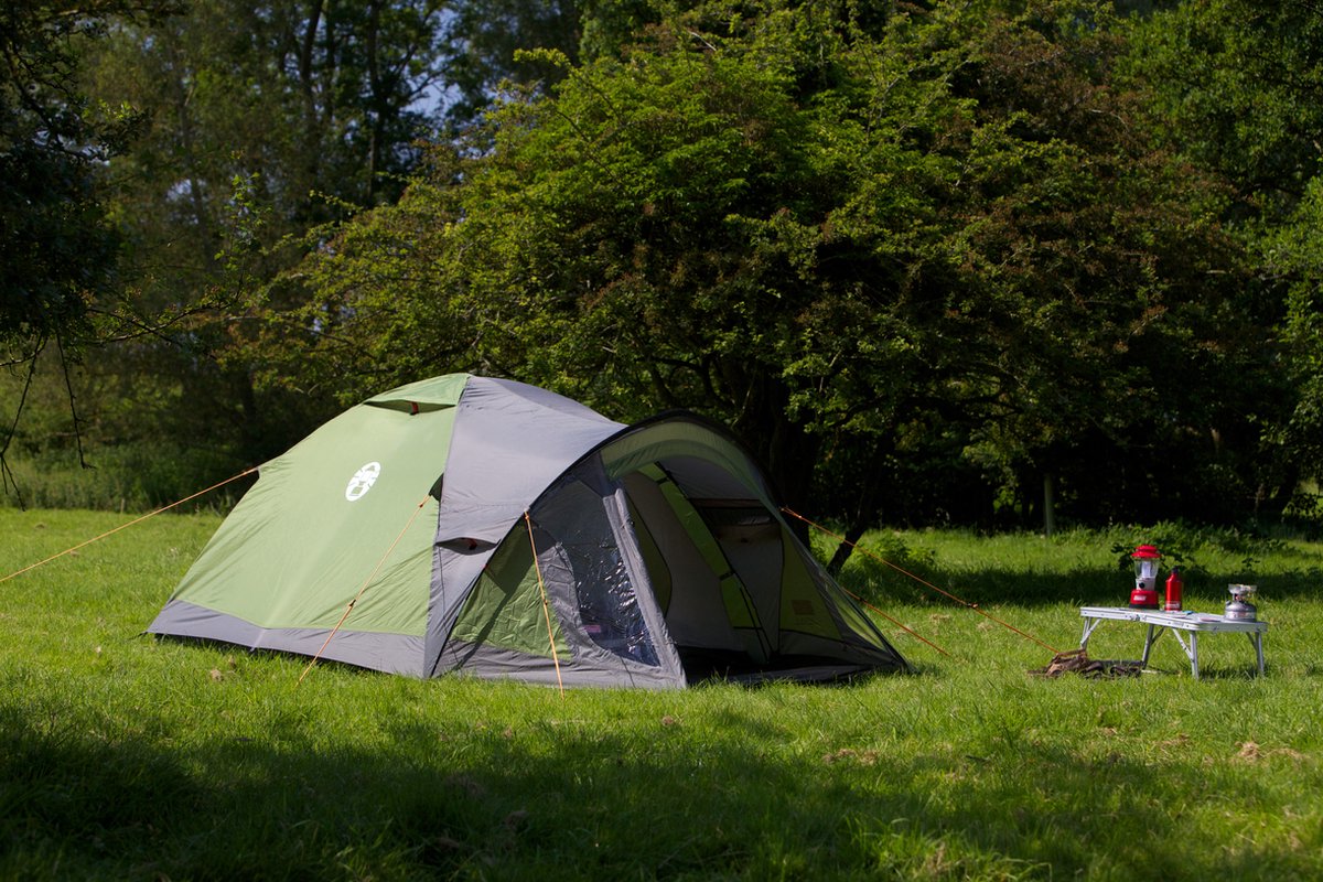 Coleman Darwin 3 Plus Koepeltent - tent 3 persoons - incl. draagtas - waterdichte tent - Groen – foto 6