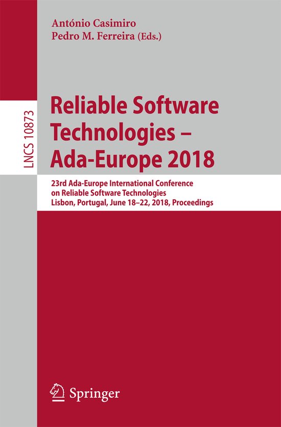 Lecture Notes in Computer Science10873- Reliable Software Te ... - cover