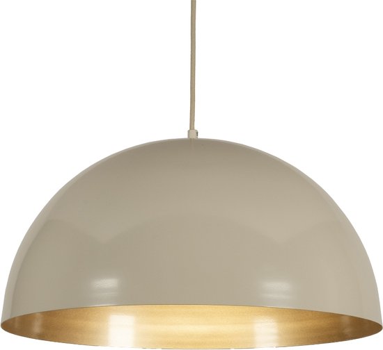 Lampe à suspension Lumidora 75050 - E27 - Or - Beige - Métal - ⌀ 50 cm