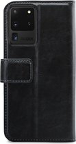 Mobilize Gelly Wallet Telefoonhoesje geschikt voor Samsung Galaxy S20 Ultra Hoesje Uitneembare 2in1 Bookcase Portemonnee - Zwart