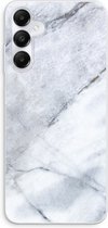 Case Company® - Hoesje geschikt voor Samsung Galaxy A05s hoesje - Witte marmer - Soft Cover Telefoonhoesje - Bescherming aan alle Kanten en Schermrand
