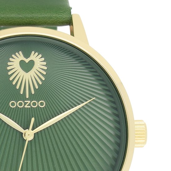 Boss Sena HB1502759 - Goudkleurig Dameshorloge Met Groene Wijzerplaat Diameter 34 Mm