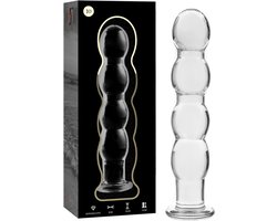 NEBULA SERIES BY IBIZA - MODEL 10 DILDO BOROSILICATE GLASS 16.5 X 3.5 CM CLEAR | ANALE PLUG | BUTTPLUG | GLAS ANALE PLUG | SEX TOYS VOOR VROUWEN | SEX TOYS VOOR MANNEN | SEX TOYS VOOR KOPPELS
