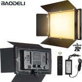 Led Lamp - Fotostudio - 40Watt - 3200K-5600K - 600 LED's - Paneel 21 x 12 x 3.5 CM - Paneellamp Npf550 - Met Afstandsbediening - Zonder Statief