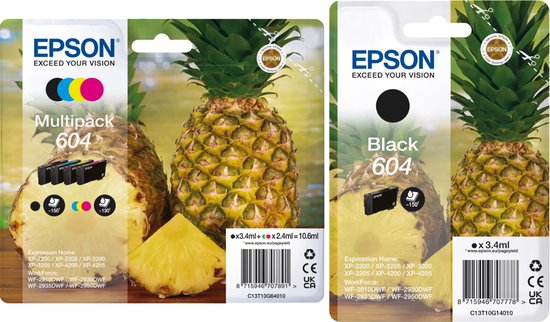 Foto: Epson 604 inktcartridge multipak zwart