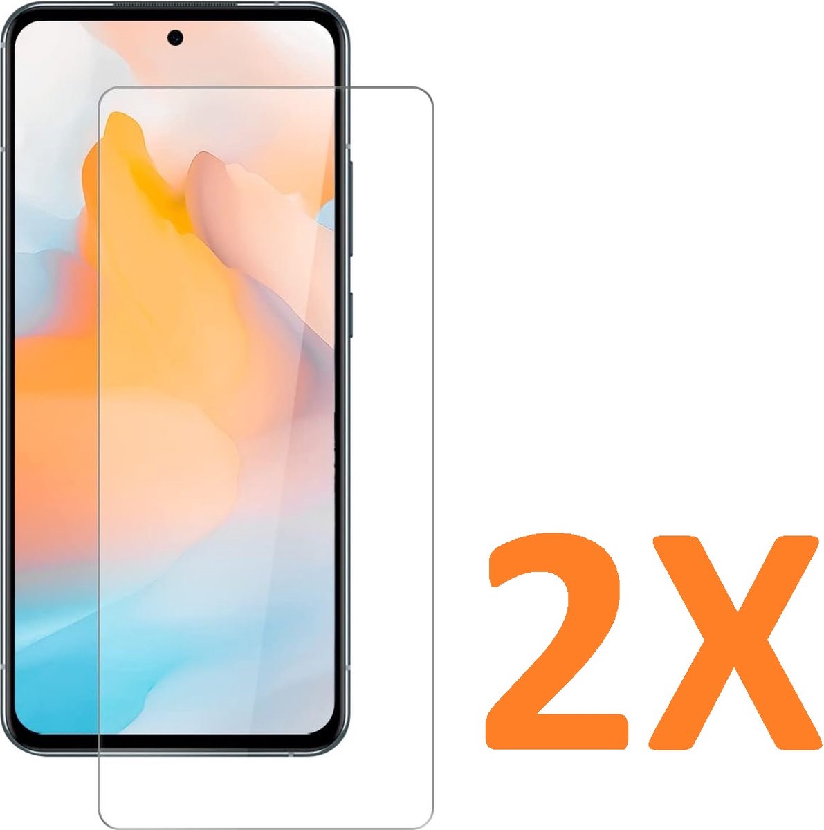 Screenprotector Glas - Tempered Glass Screen Protector Geschikt voor: Nokia X30 - 2x