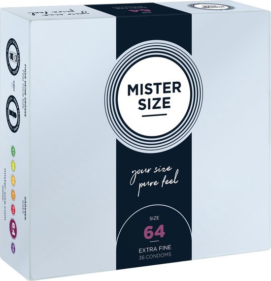 MISTER SIZE 64 Ultra Dunne XXL condooms 3 stuks (verkrijgbaar in 7 maten)