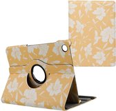 iMoshion Tablet Hoes Geschikt voor Samsung Galaxy Tab A9 Plus - iMoshion 360° Draaibare Design Bookcase 2.0 - Geel /Yellow Flowers