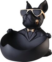 Franse bulldog figuur, Franse bulldog sleutelschelp sleutelopslag moderne sculptuur decoratie voor hal woonkamer