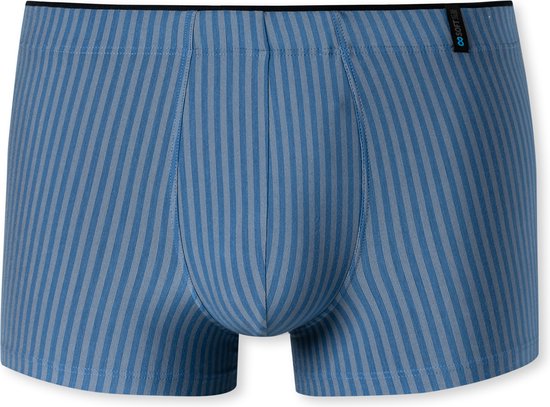 SCHIESSER Long Life Soft boxer (1-pack) - heren shorts oceaanblauw gestreept - Maat: XL