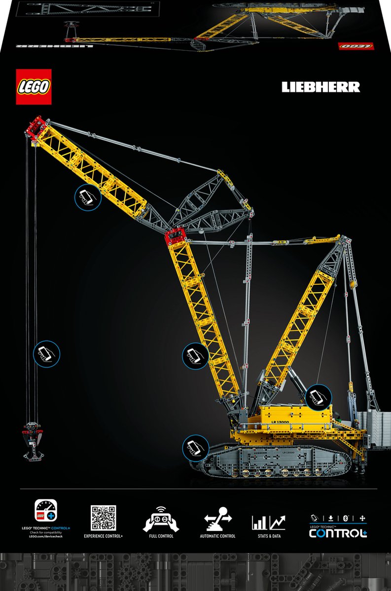 LEGO Technic Liebherr Rupsbandkraan LR 13000 Kraan met Afstandsbediening voor Volwassenen - 42146 — afbeelding 18