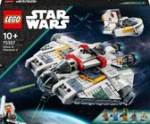 LEGO 75357 Star Wars Ghost and Phantom II Ahsoka , Set avec 2 Véhicules en briques, Jouets spatial à construire avec 5 personnages, dont Jacen Syndulla et une figurine de droïde Chopper