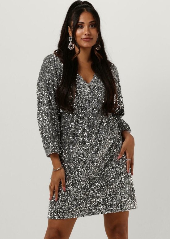 Notre-V Nv Celina Dress Jurken Dames - Rok - Jurk - Zilver - Maat S