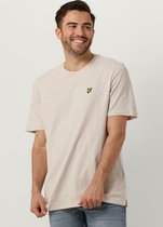 Lyle & Scott Slub T-shirt Polo's & T-shirts Heren - Polo shirt - Beige - Maat XL
