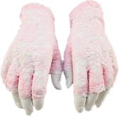 BamBella® - Handschoenen Roze kant Kort - dames - Vingerloos