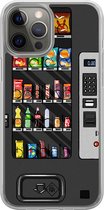 Casimoda® hoesje - Geschikt voor iPhone 12 Pro - Snoepautomaat - 2-in-1 case - Schokbestendig - Snoep - Verhoogde randen - Multi, Transparant
