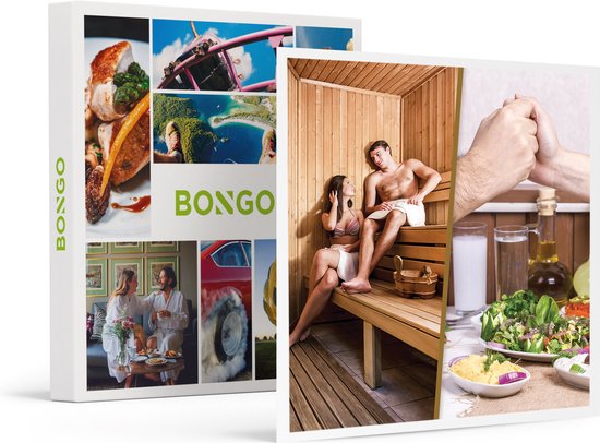 Bongo Bon - VERWENNERIJ VOOR 2: DINER EN SAUNA VOOR 2 IN NEDERLAND - Cadeaukaart cadeau voor man of vrouw