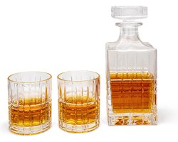 Leopold Vienna - Whiskey karaf + 2 glazen Aspiran Vaderdag cadeautip!