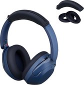 kwmobile siliconen cover voor koptelefoon - geschikt voor Sony WH-XB910N - Voor band en oorpads - 3x in donkerblauw