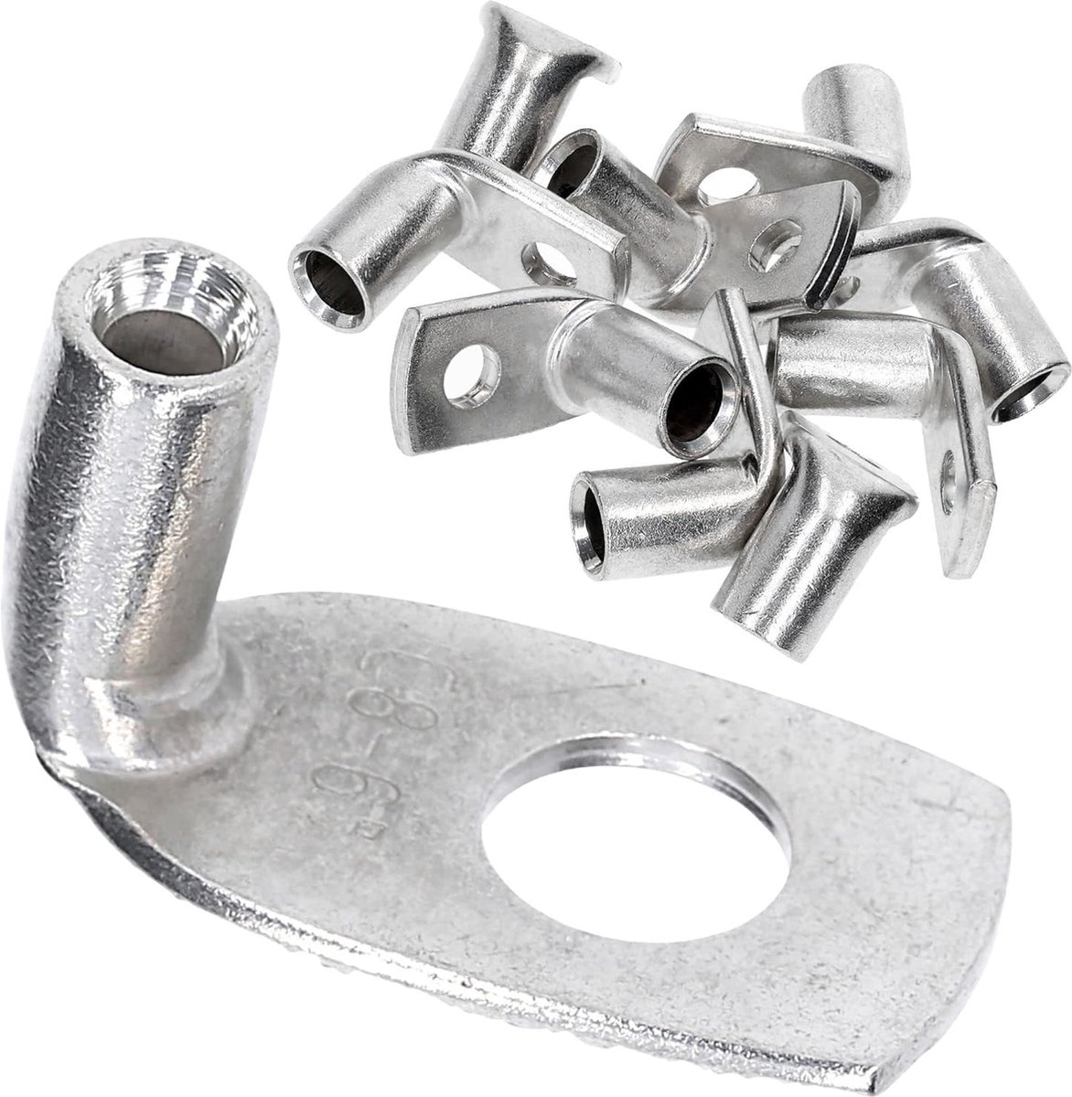 10 stuks Kalitec KA1-L8 standaard buiskabelschoenen haaks 6mm² M8 I zonder kijkgat I 90° I Made in Germany