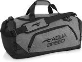 Aqua Speed Duurzame Lichtgewicht Sporttas / Zwemtas - Grijs - Maat L (55x26x30 cm) - 42L - Hoogwaardig Polyester