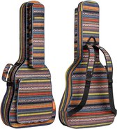 Bohemian Gitaartas Gig Bag - 15,6 mm Gewatteerd - Waterdicht - Voor Akoestische Gitaar 39/40/41/42 Inch - Meerkleurig