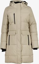 Kjelvik gewatteerde dames outdoor jas beige - Maat XL - Met capuchon - Ritssluiting