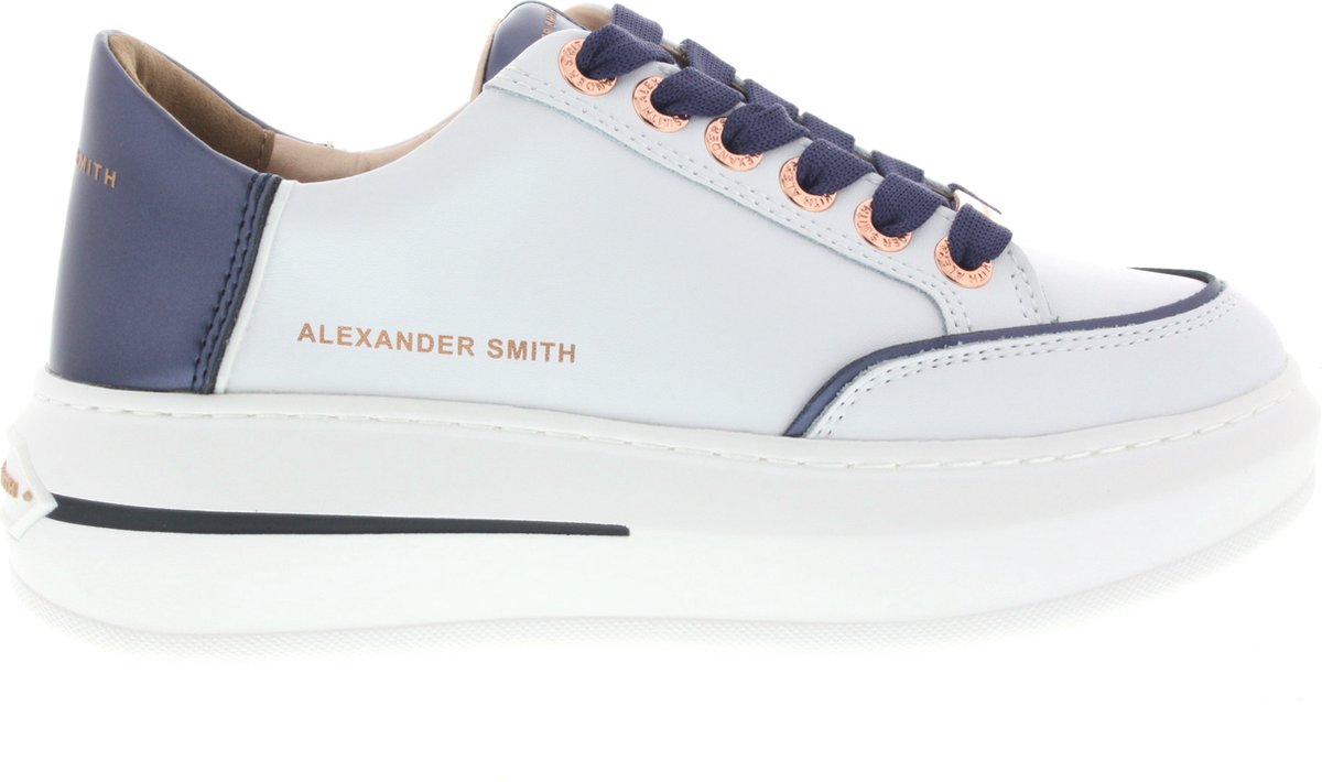 Dames Sneakers Alexander Smith Alexander Smith Lancaster White Blue Wit - Maat 39