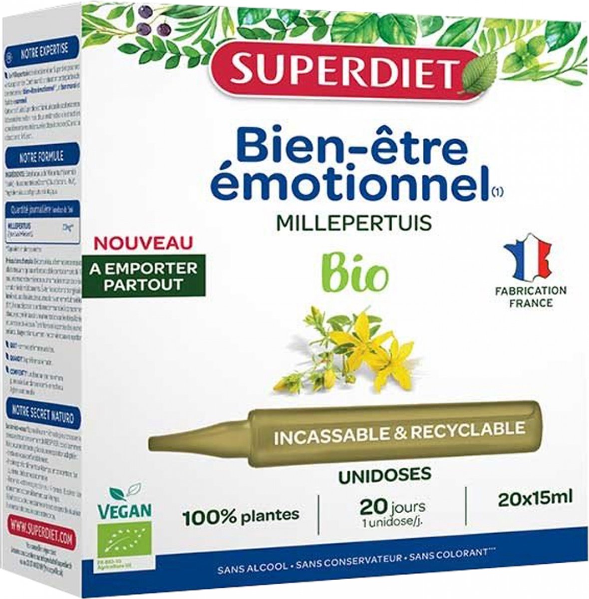 Goedkoopste Superdiet Sint-janskruid Biologisch 20 Eenmalige Dosis