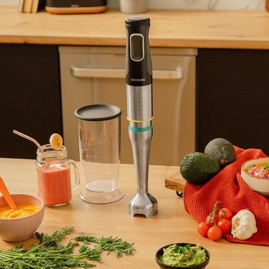 Cecotec 03965 blender Staafmixer 1200 W Zwart, Roestvrijstaal van Cecotec — afbeelding 3