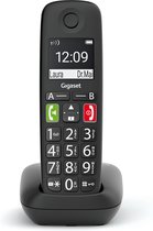 Gigaset E290 E - Draadloze thuistelefoon voor senioren - met zeer grote verlichte toetsen - extra luid belvolume functie - compatibel met gehoorapparaat - zwart