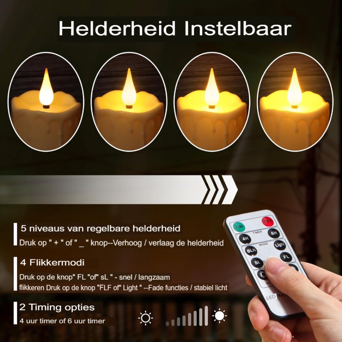 Daphomeu 12 stuks LED theelichtjes, oplaadbaar met afstandsbediening en timer, warmwitte vlamloze elektrische kaarsen – USB-oplaadbaar voor bruiloften, Kerstmis, Halloween, thuisdecoratie