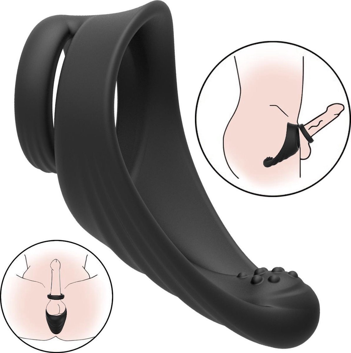 Goedkoopste Aii Teaser Cockring - Penisring - Penis sleeve - Zwart