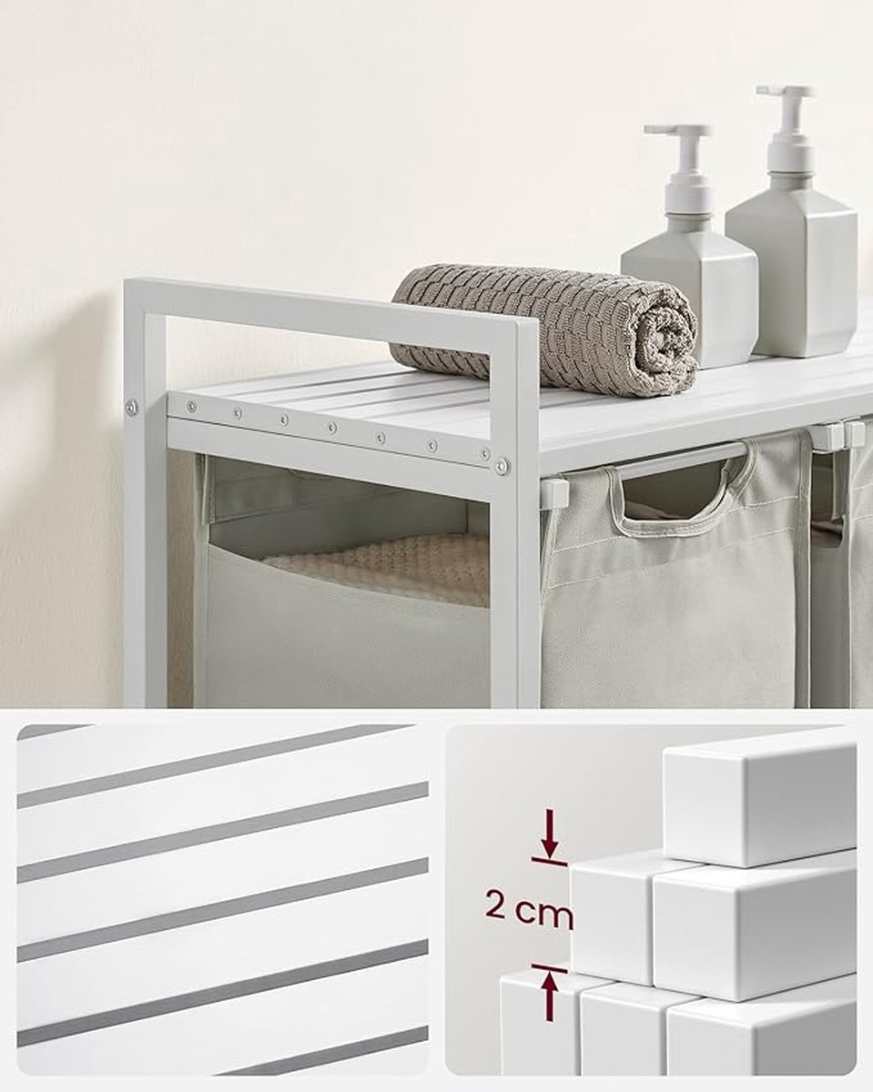 Ontdek de O'DADDY® Wasmand 3 vakken - Een Must-have voor Elke Huishouding