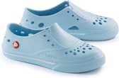 Schu'zz Schuzz Damen Clog Badeschuhe Sneaker'zz Bleu & liseré blanc / Blau-39