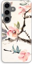 Case Company® - Hoesje geschikt voor Samsung Galaxy S24 hoesje - Japanse bloemen - Soft Cover Telefoonhoesje - Bescherming aan alle Kanten en Schermrand
